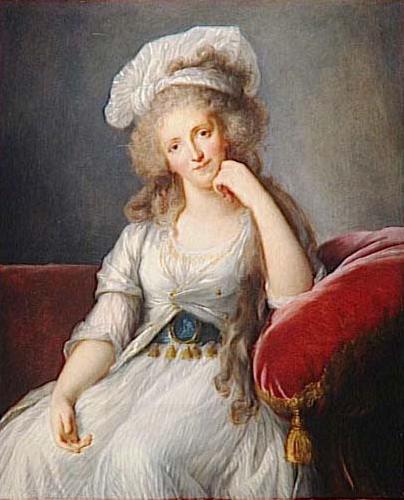 eisabeth Vige-Lebrun Portrait of Louise Marie Adelaide de Bourbon oil painting picture
